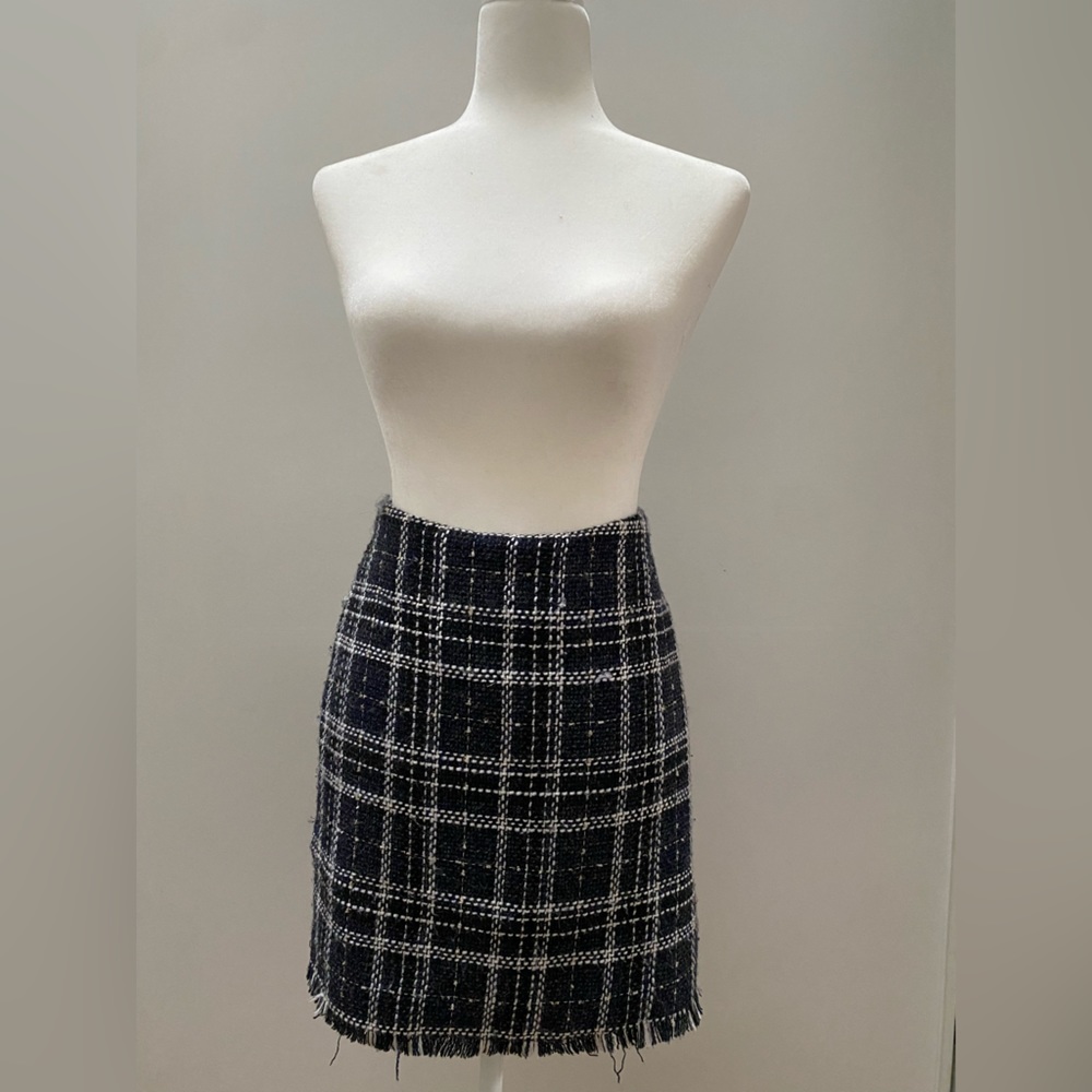 Sanctuary Nordstrom Plaid Fringe Skirt Mini
